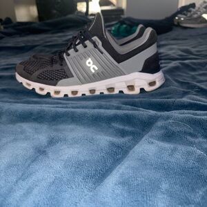 ON Running Black and Gray Sneakers